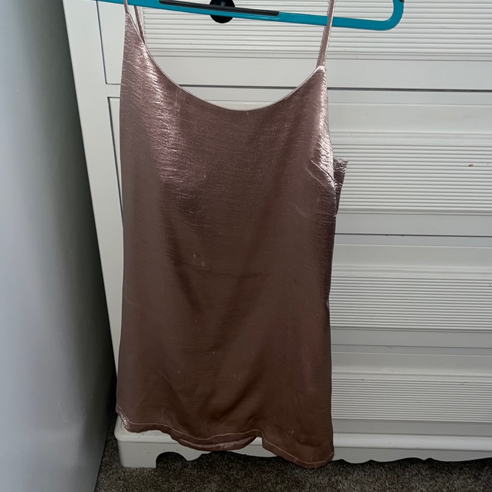 Shimmery pink slip dress